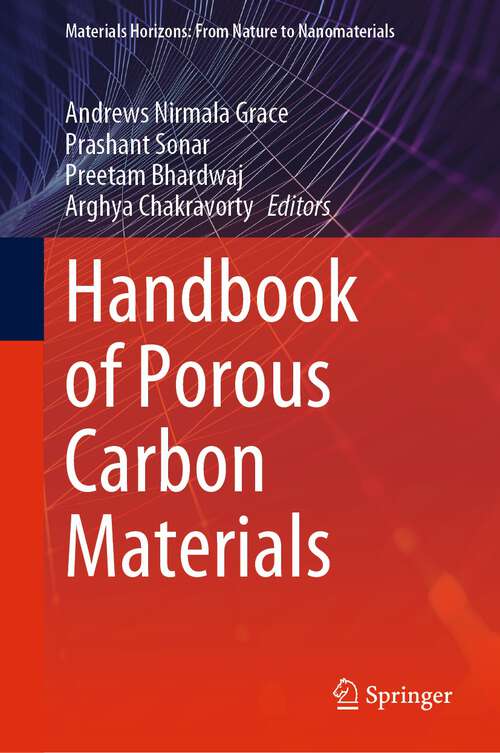 Book cover of Handbook of Porous Carbon Materials (1st ed. 2023) (Materials Horizons: From Nature to Nanomaterials)