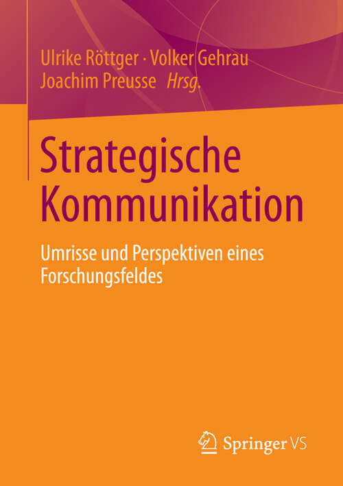 Book cover of Strategische Kommunikation