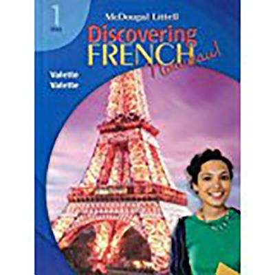 Book cover of Discovering French, Nouveau! 1 Bleu