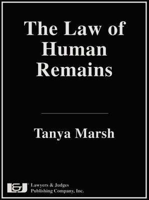 Book cover of The Law of Human Remains