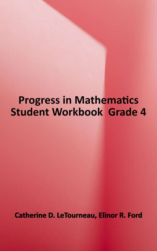 Book cover of Progress in Mathematics Student Workbook  Grade 4