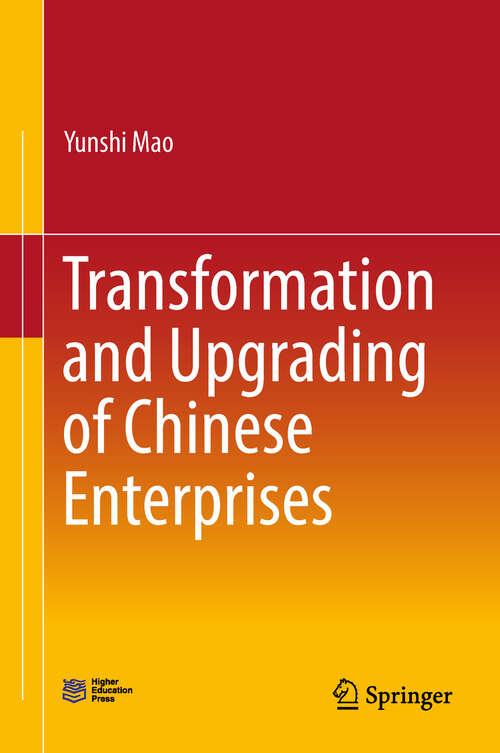 Book cover of Transformation and Upgrading of Chinese Enterprises