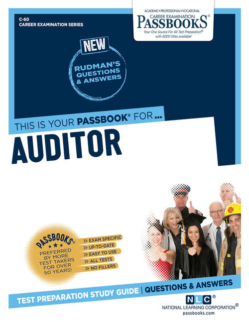 Book cover of Auditor: Passbooks Study Guide (Career Examination Series: C-60)