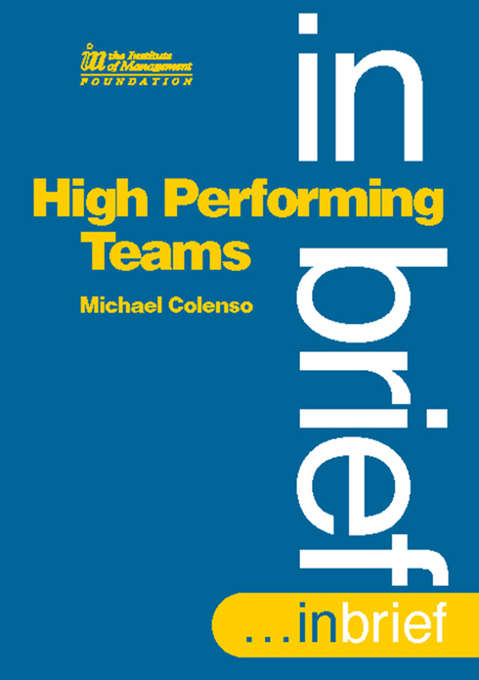 Book cover of High Performing Teams In Brief