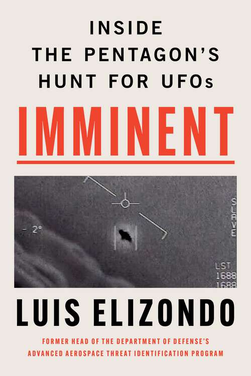 Book cover of Imminent: Inside the Pentagon's Hunt for UFOs