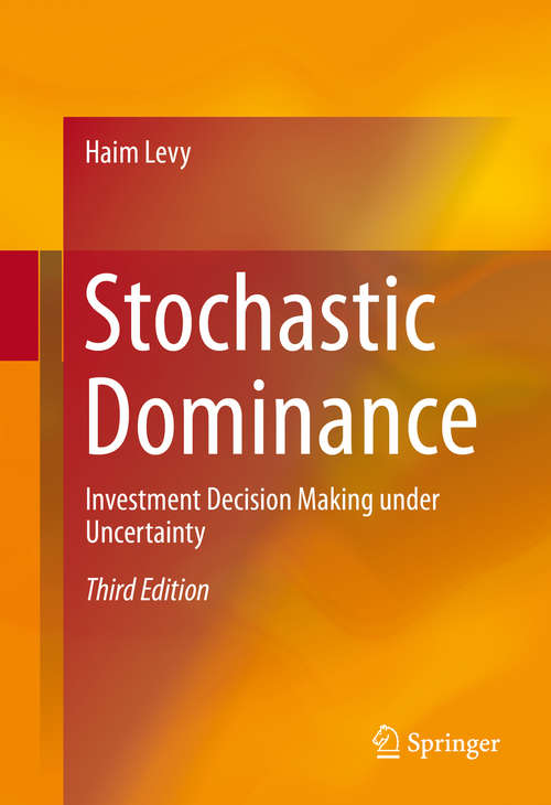 Book cover of Stochastic Dominance