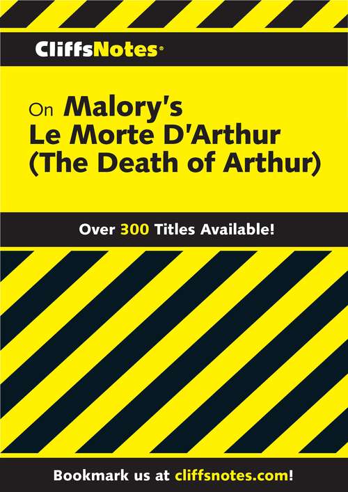 Book cover of CliffsNotes on Malory's Le Morte d’Arthur