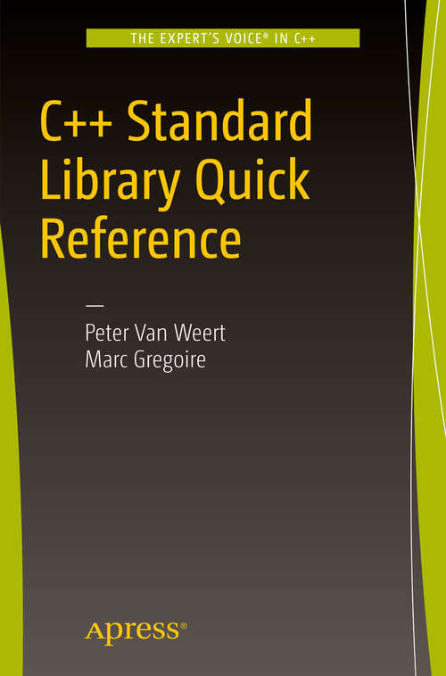 Book cover of C++ Standard Library Quick Reference
