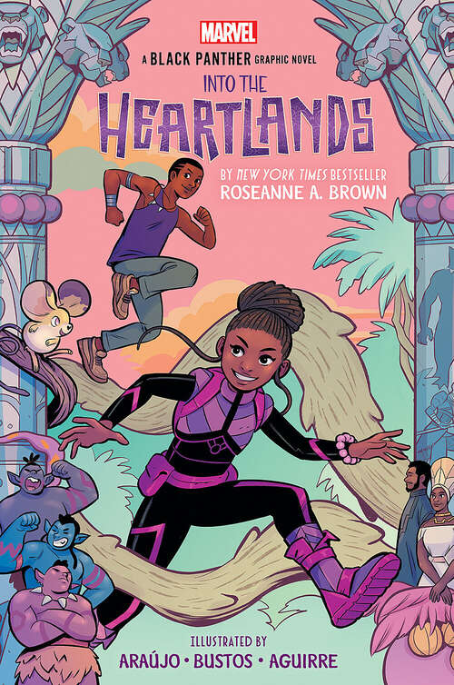 Book cover of Shuri and T'Challa (An Original Black Panther Graphic Novel): Into The Heartlands (a Black Panther Graphic Novel)