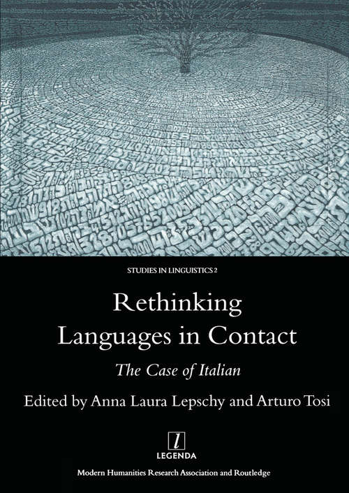 Book cover of Rethinking Languages in Contact: The Case of Italian