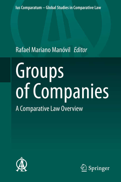 Book cover of Groups of Companies: A Comparative Law Overview (1st ed. 2020) (Ius Comparatum - Global Studies in Comparative Law #43)