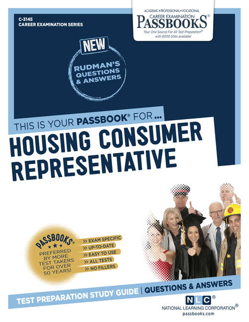 Book cover of Housing Consumer Representative: Passbooks Study Guide (Career Examination Series)