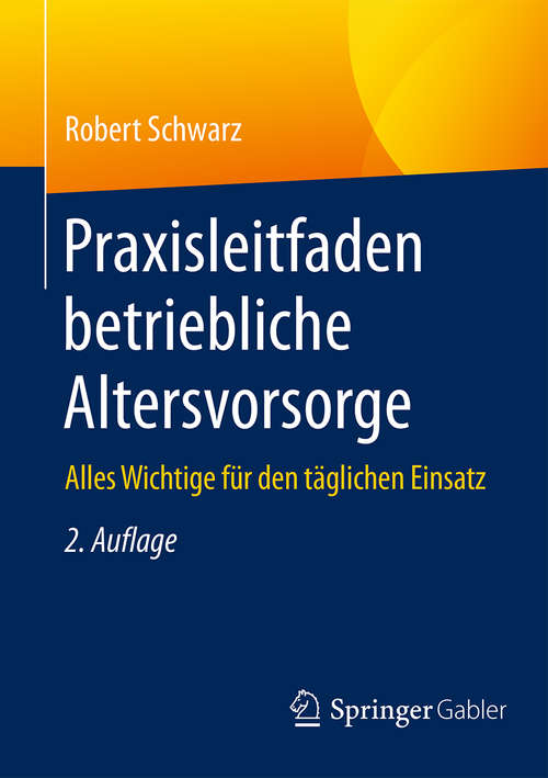 Book cover of Praxisleitfaden betriebliche Altersvorsorge