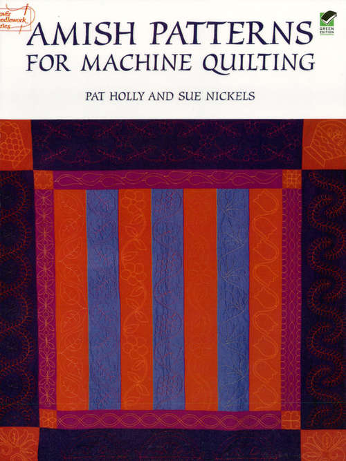 Book cover of Amish Patterns for Machine Quilting