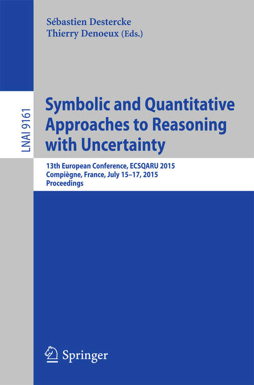 Book cover of Symbolic and Quantitative Approaches to Reasoning with Uncertainty