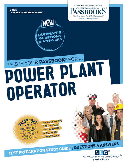 Book cover of Power Plant Operator: Passbooks Study Guide (Career Examination Series)