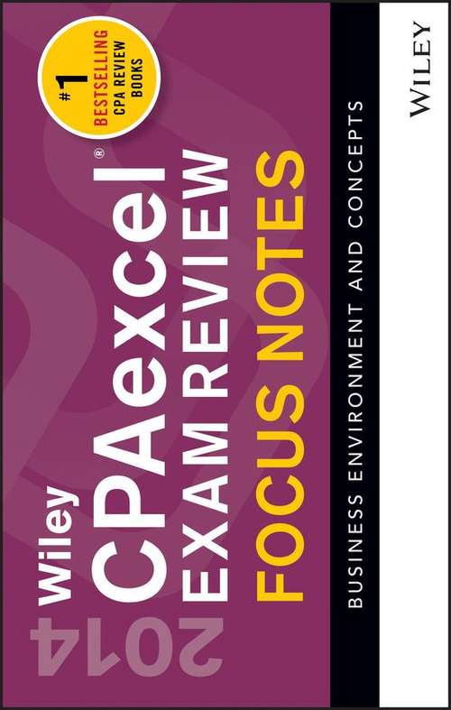Book cover of Wiley CPAexcel Exam Review 2014 Focus Notes