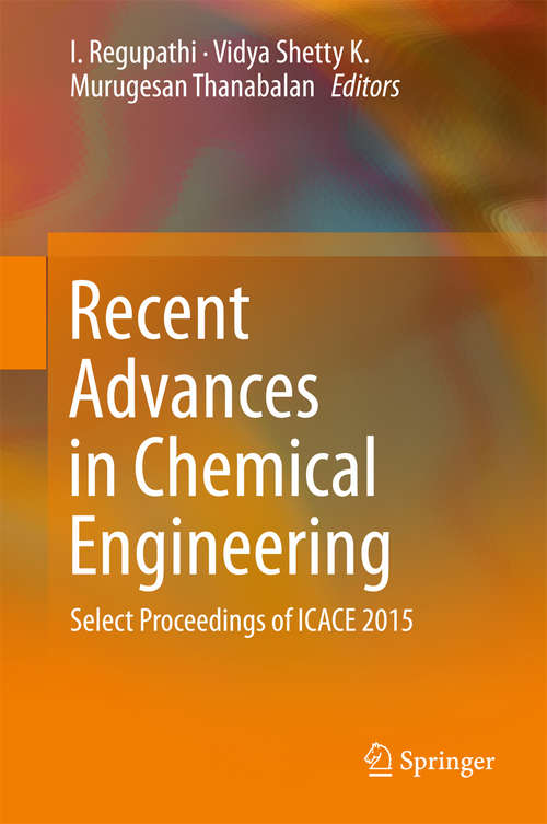 Book cover of Recent Advances in Chemical Engineering