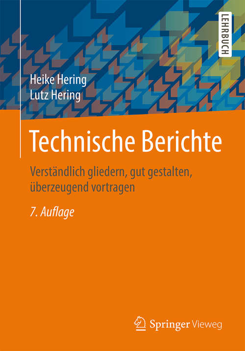 Book cover of Technische Berichte