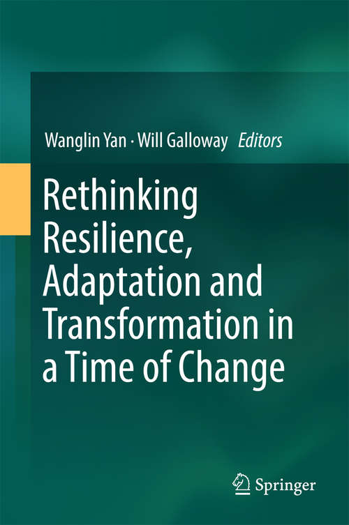 Book cover of Rethinking Resilience, Adaptation and Transformation in a Time of Change