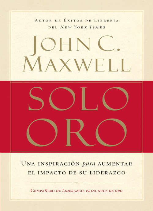 Book cover of Solo oro