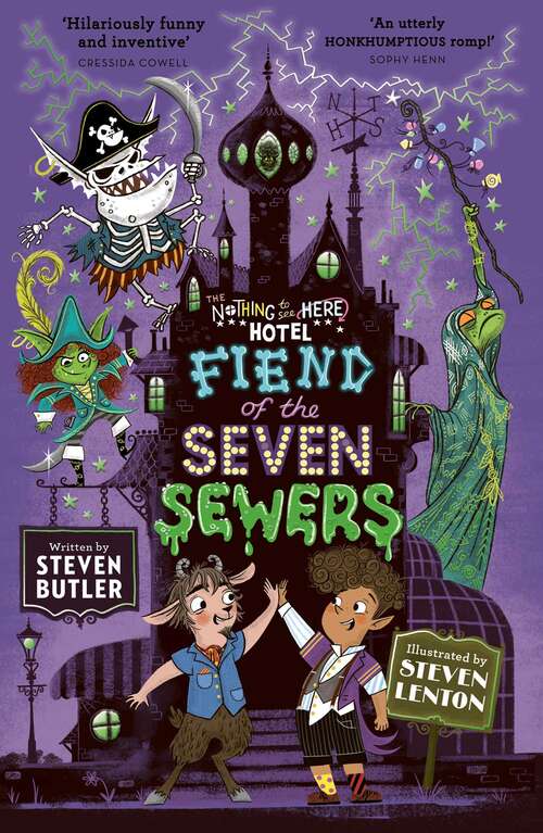 Book cover of Fiend of the Seven Sewers (The Nothing to See Here Hotel #4)