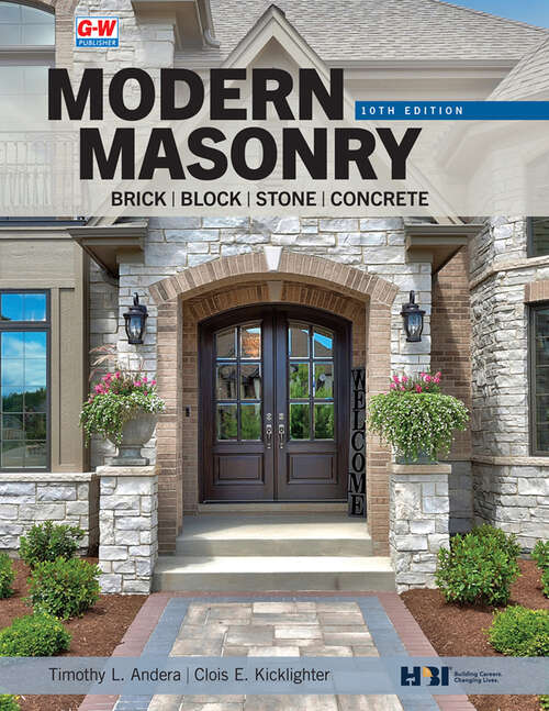 Book cover of Modern Masonry: Brick, Block, Stone, and Concrete