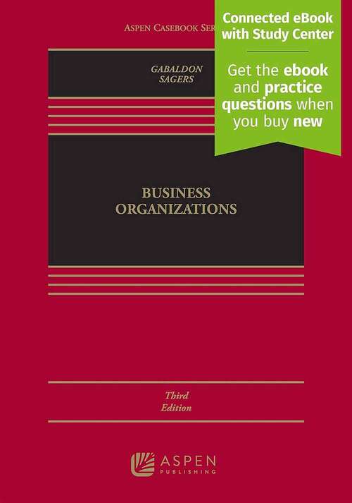 Book cover of Business Organizations (Third Edition)