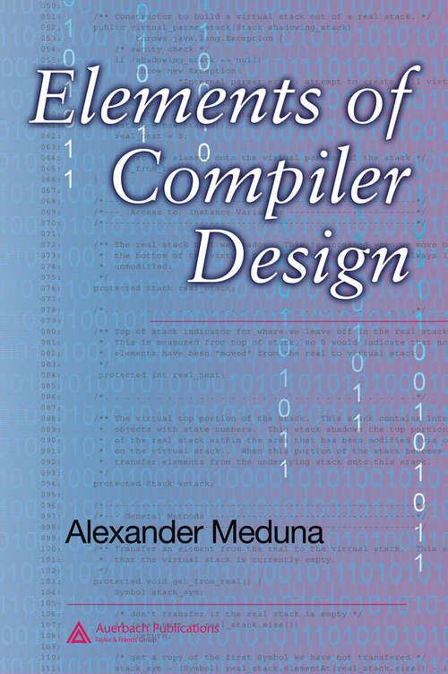 Book cover of Elements of Compiler Design (1)