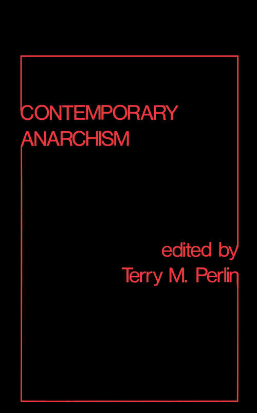 Book cover of Contemporary Anarchism