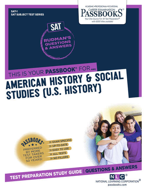 Book cover of AMERICAN HISTORY & SOCIAL STUDIES (U.S. HISTORY): Passbooks Study Guide (College Board SAT Subject Test Series)