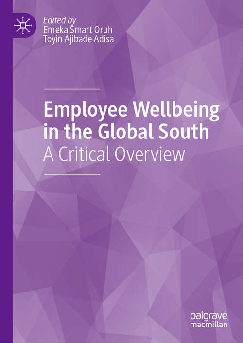 Book cover of Employee Wellbeing in the Global South: A Critical Overview (2024)