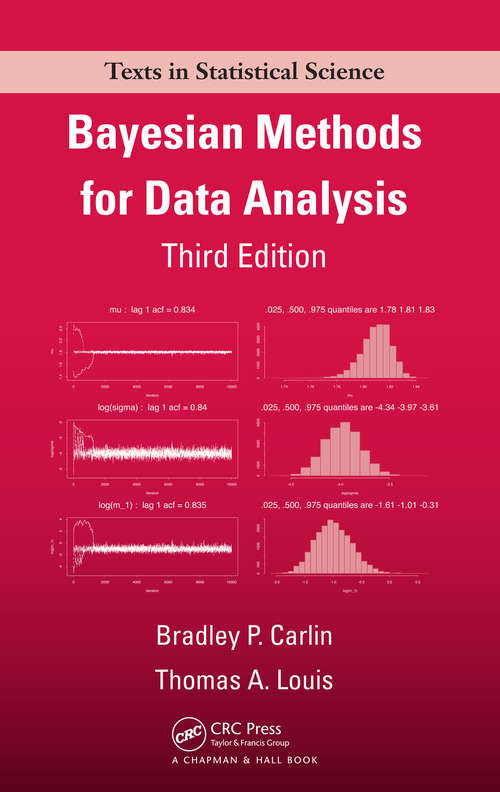 Book cover of Bayesian Methods for Data Analysis (Chapman & Hall/CRC Texts in Statistical Science)