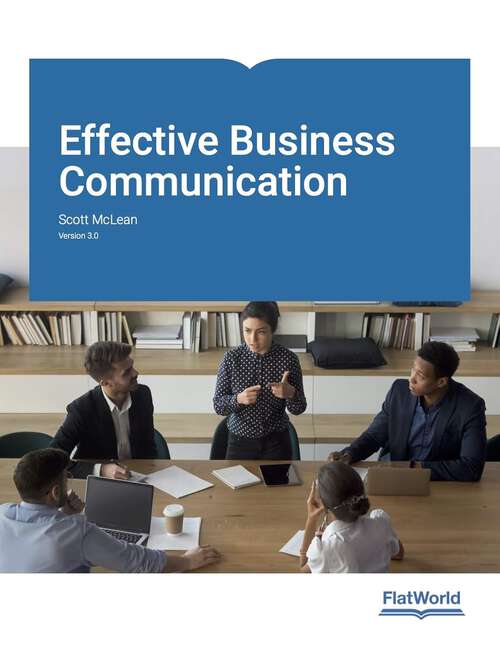 Book cover of Effective Business Communication Version 3.0