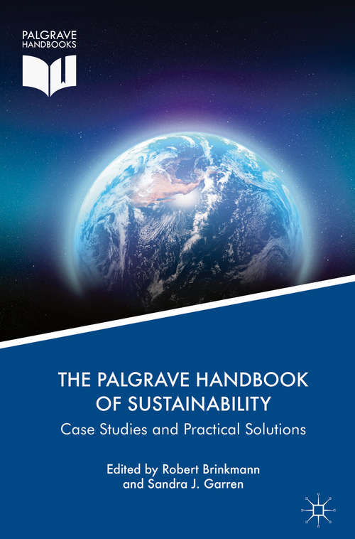 Book cover of The Palgrave Handbook of Sustainability: Case Studies And Practical Solutions