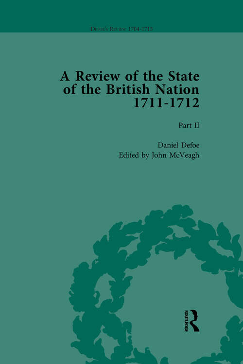 Book cover of Defoe's Review 1704�13, Volume 8 (Defoe's Review 1704–13)