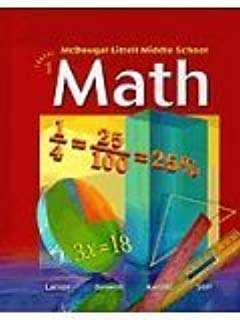Book cover of Mcdougal Littell Middle School Math: Course 1
