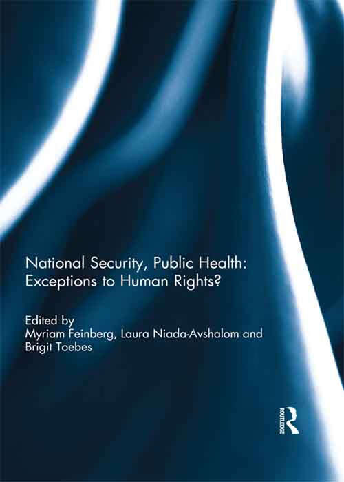 Book cover of National Security, Public Health: Exceptions to Human Rights?