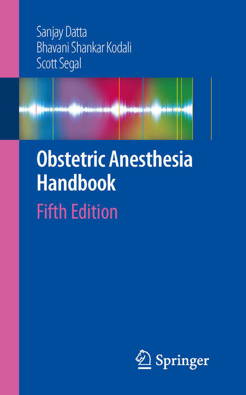 Book cover of Obstetric Anesthesia Handbook