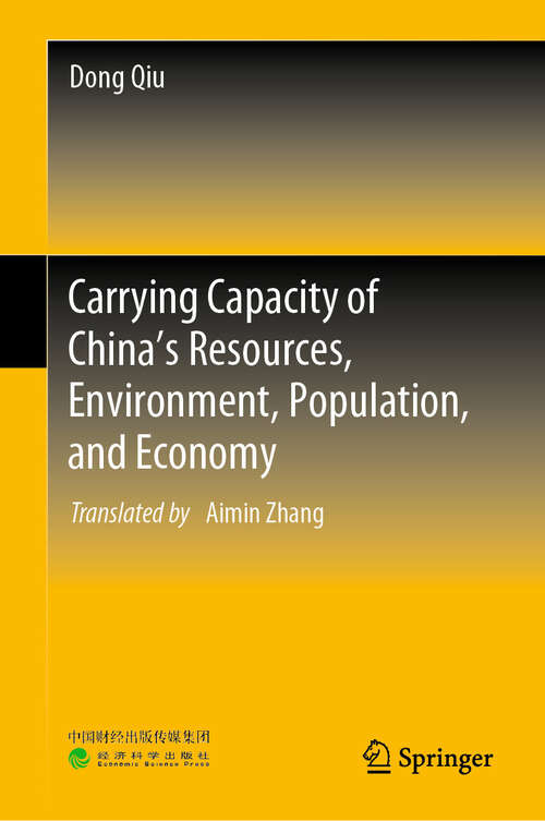 Book cover of Carrying Capacity of China’s Resources, Environment, Population, and Economy (2024)