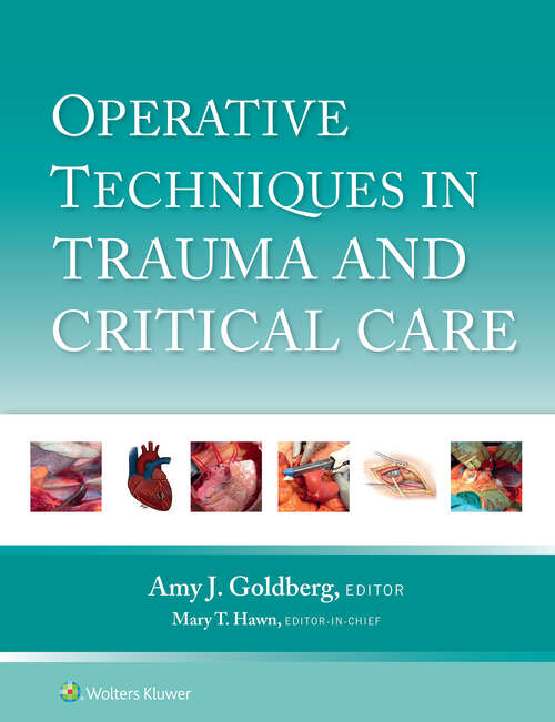 Book cover of Operative Techniques in Trauma and Critical Care
