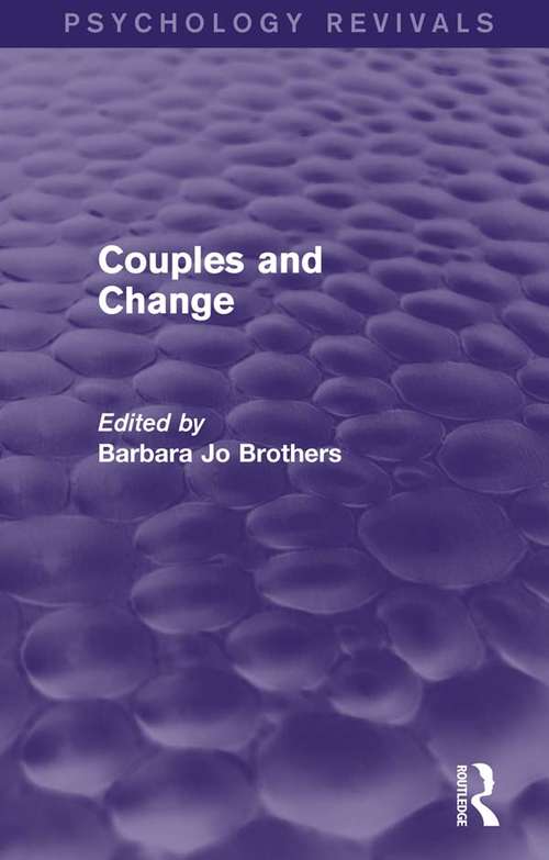 Book cover of Couples and Change (Psychology Revivals)