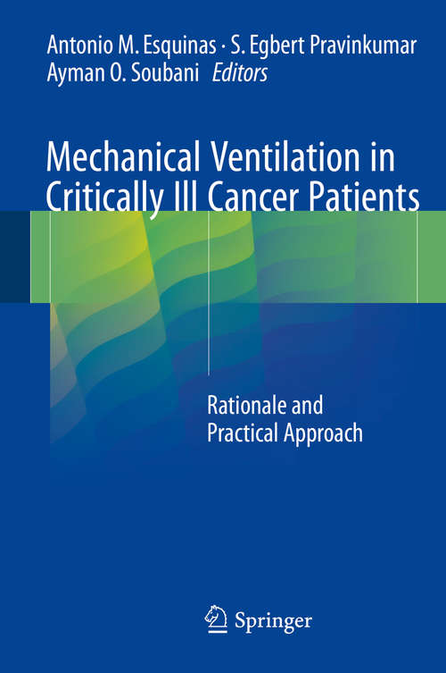 Book cover of Mechanical Ventilation in Critically Ill Cancer Patients