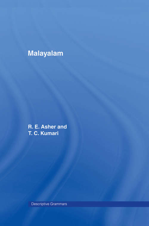 Book cover of Malayalam: Contemporary Malayalam Short Fiction (Descriptive Grammars)