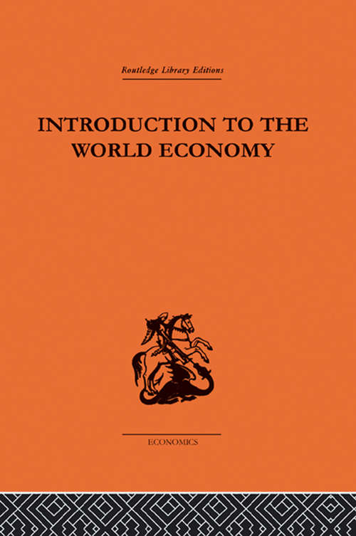 Book cover of Introduction to the World Economy