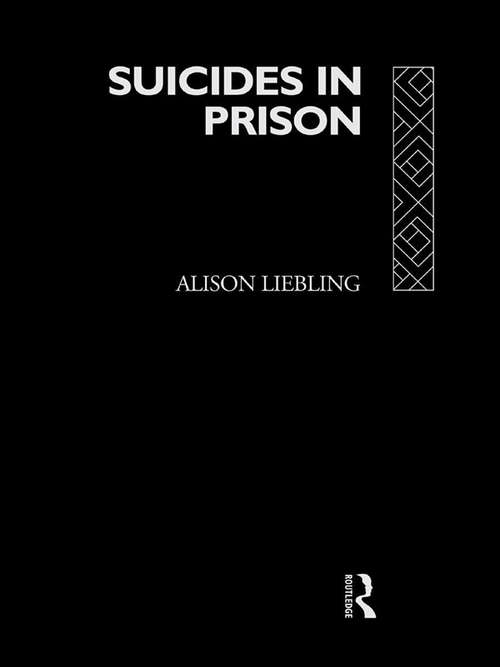 Book cover of Suicides in Prison