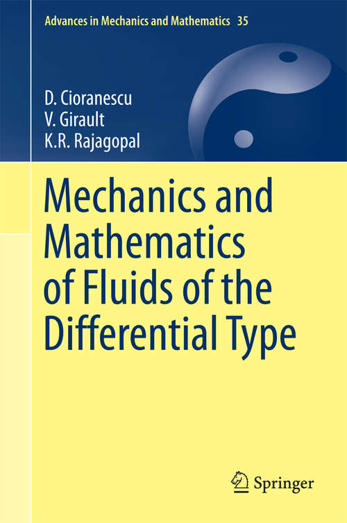 Book cover of Mechanics and Mathematics of Fluids of the Differential Type