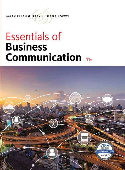 Book cover of Essentials of Business Communication (Eleventh Edition)