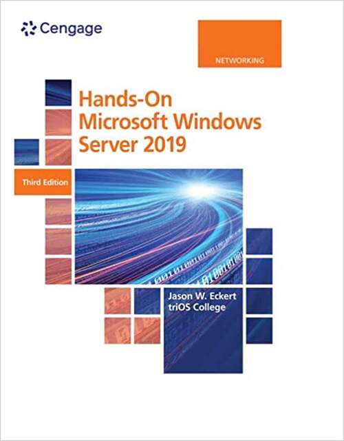 Book cover of Hands-on Microsoft Windows Server 2019 (Third Edition)