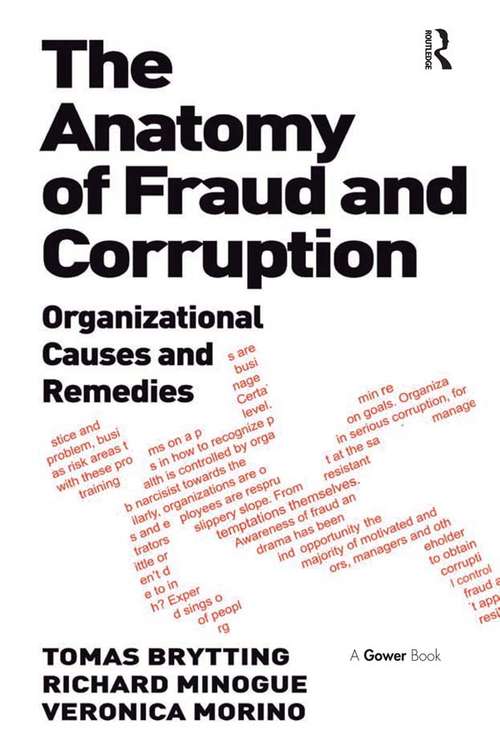 Book cover of The Anatomy of Fraud and Corruption: Organizational Causes and Remedies